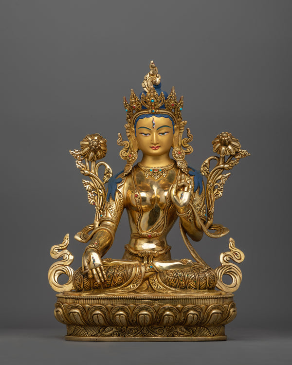 Seven Eyed White Tara Statue