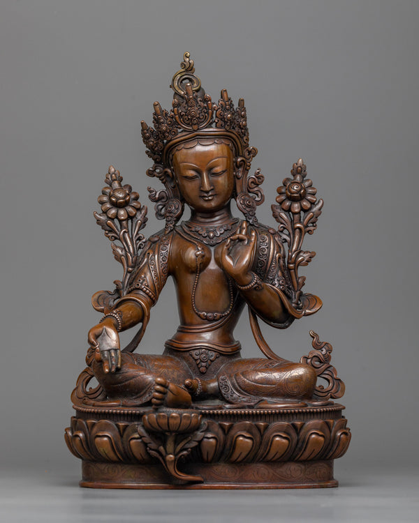 ma green-tara-copper statue