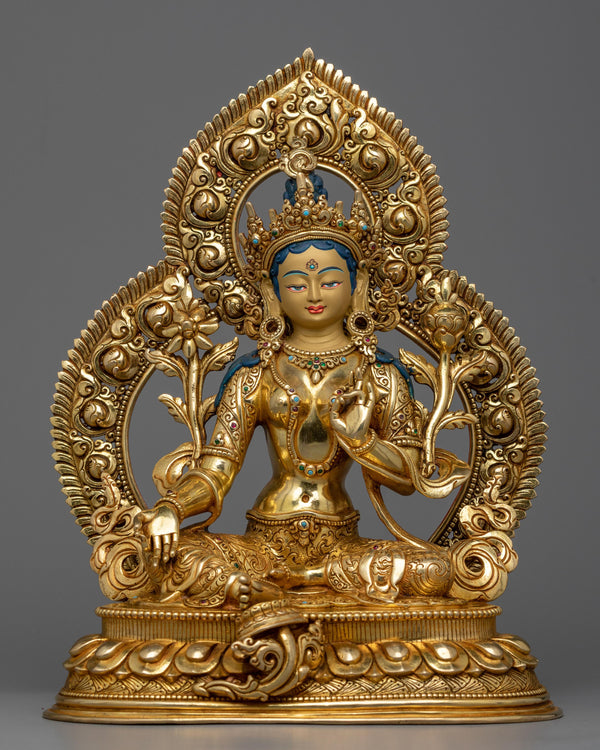 green tara tara statue 