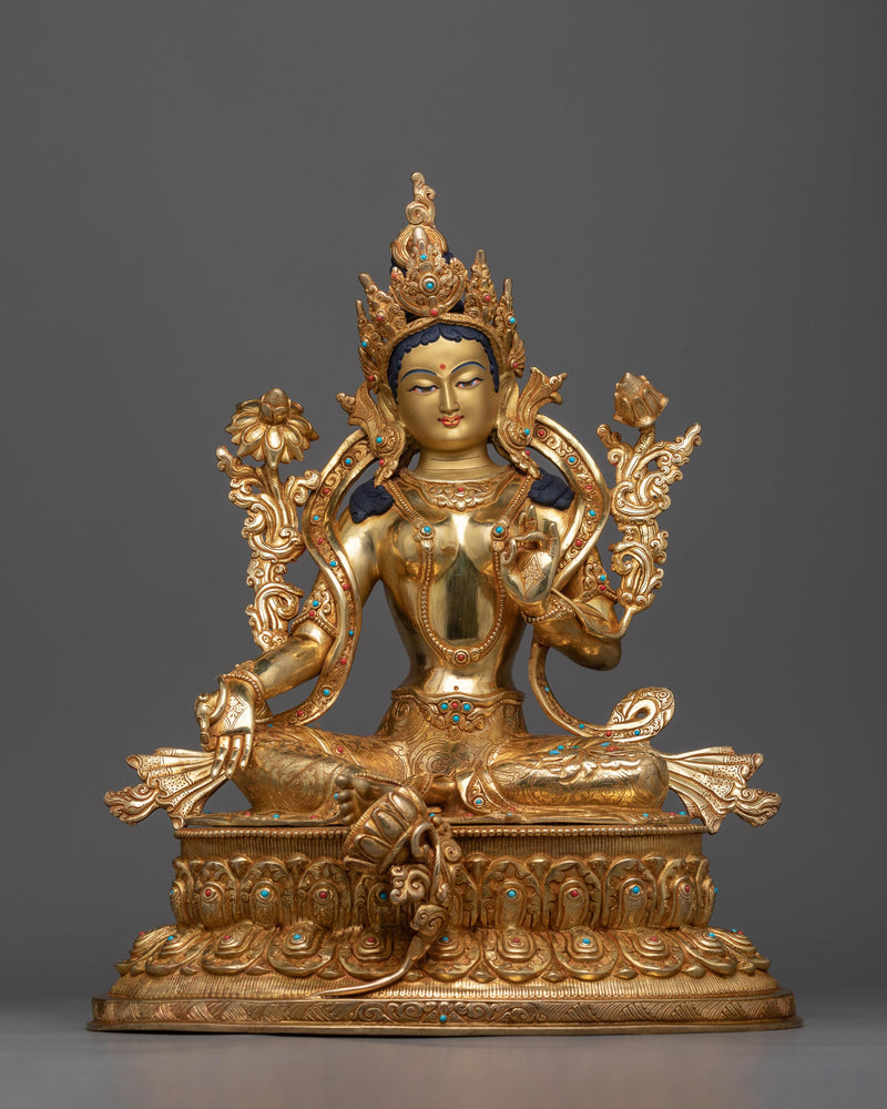 Green Tara Statue