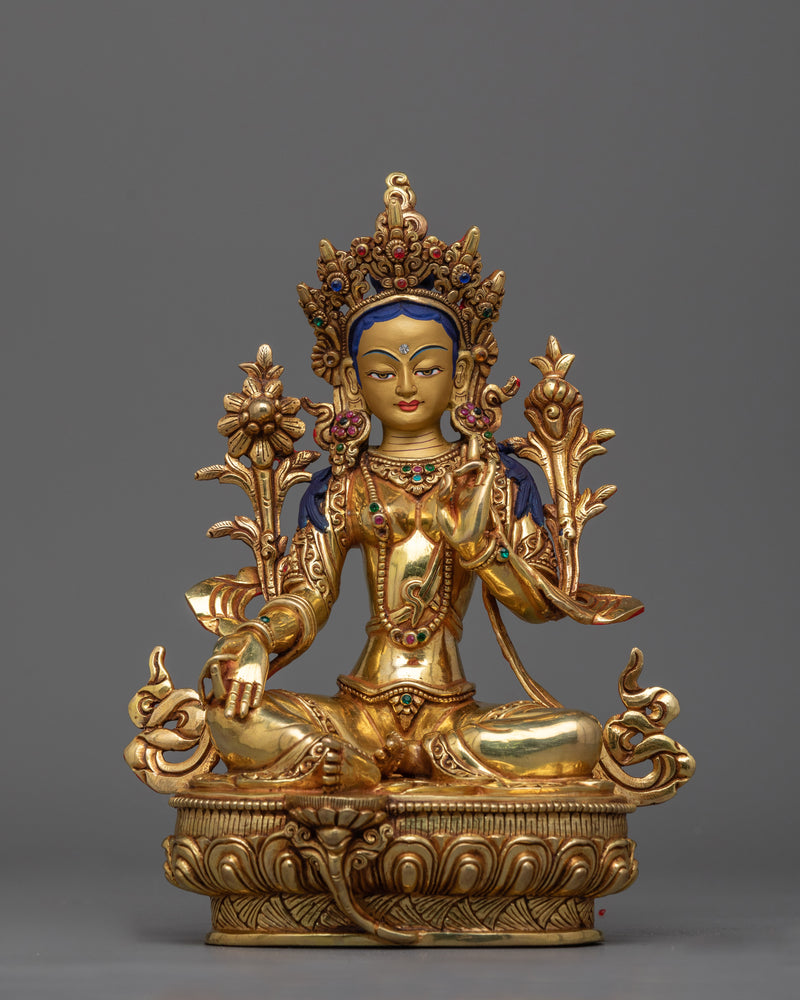 gold-gilded-green-tara