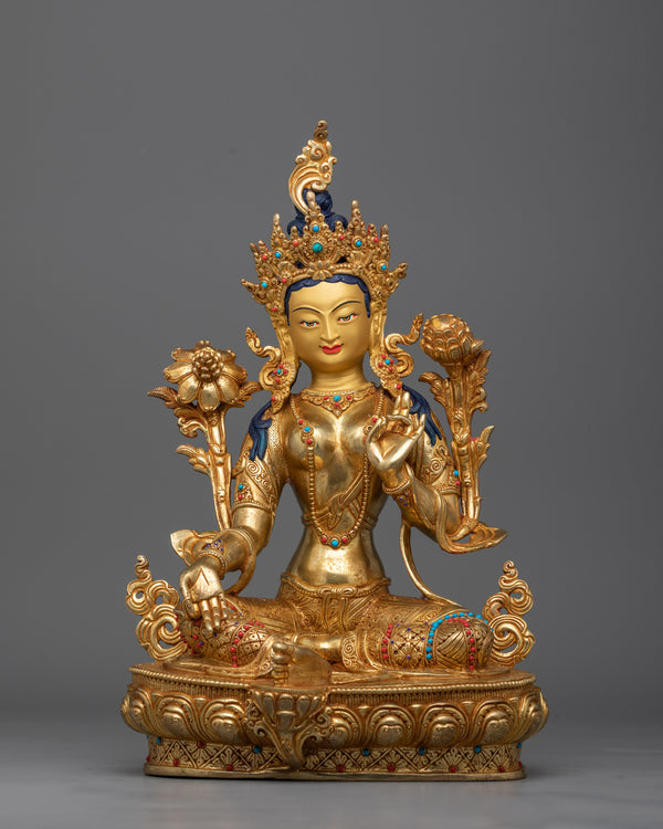 15 Inch Green Tara Statue