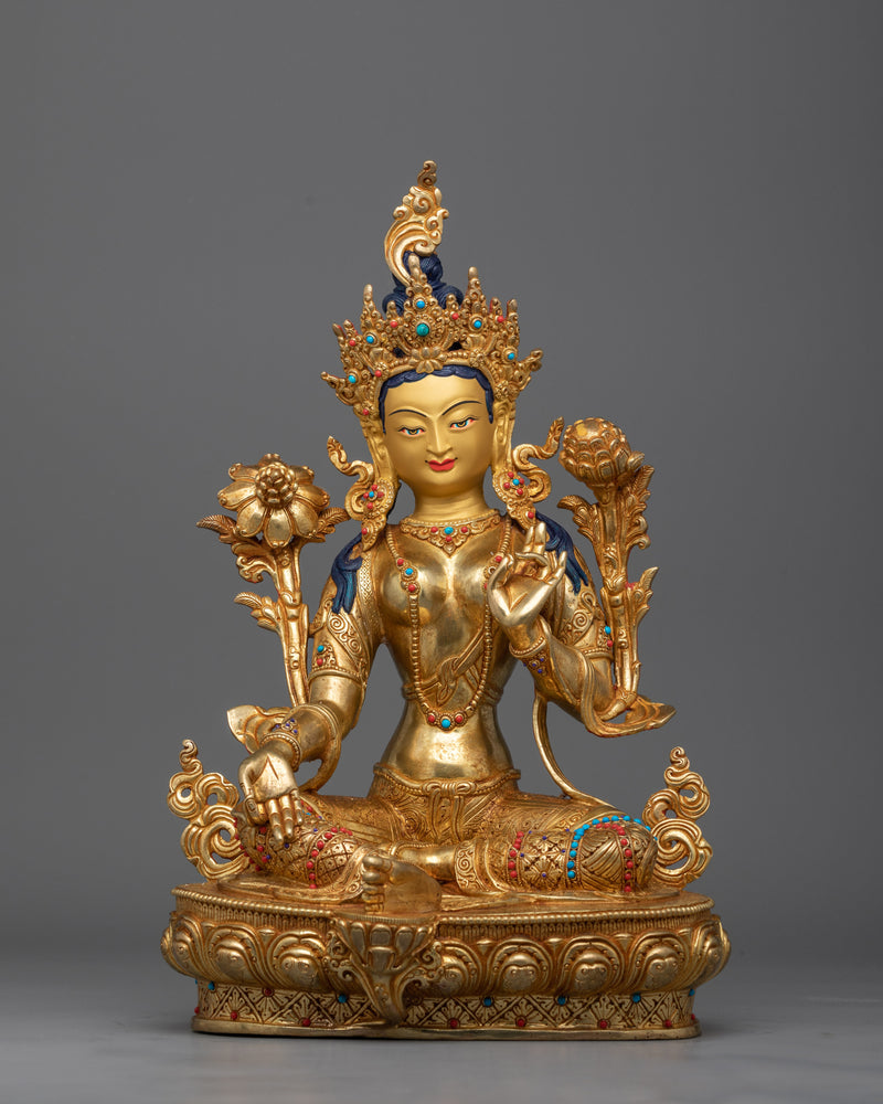 15 Inch Green Tara Statue