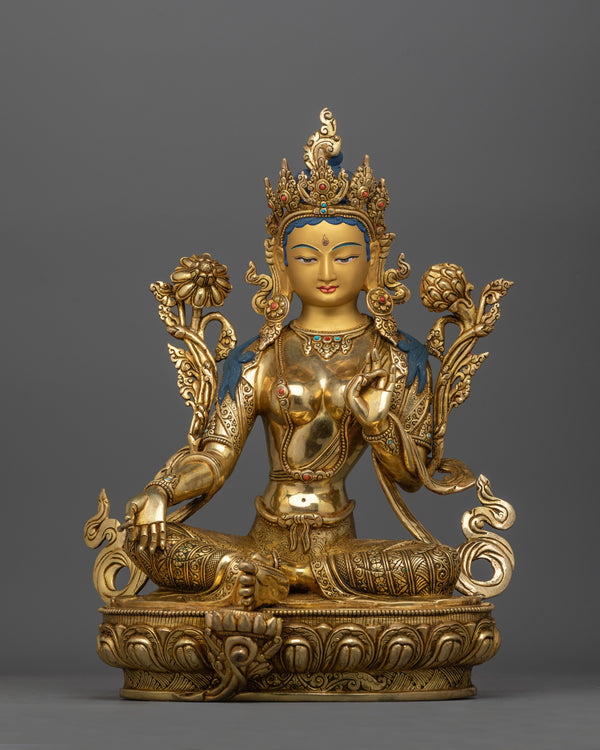 Female Deity Green Tara Statue