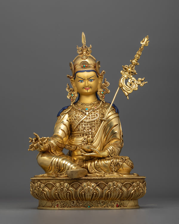 Sacred Guru Rinpoche Copper Statue