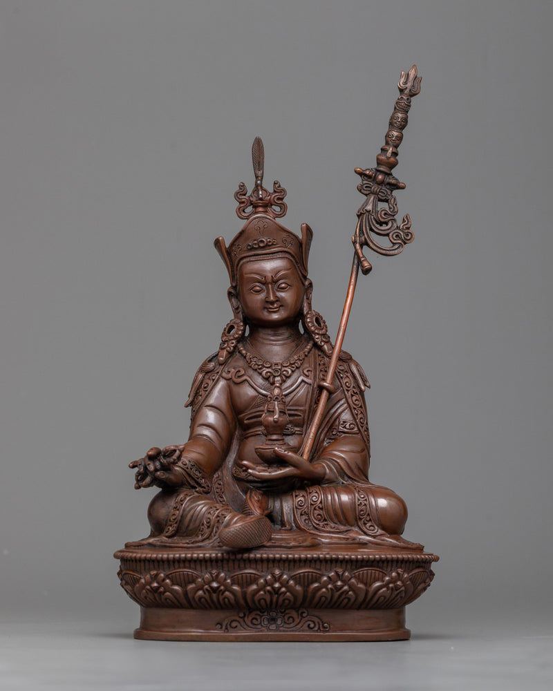 guru-rinpoche-chocolate oxidized sculpture