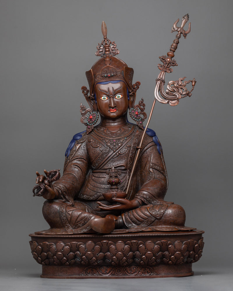 guru-rinpoche-copper sculpture