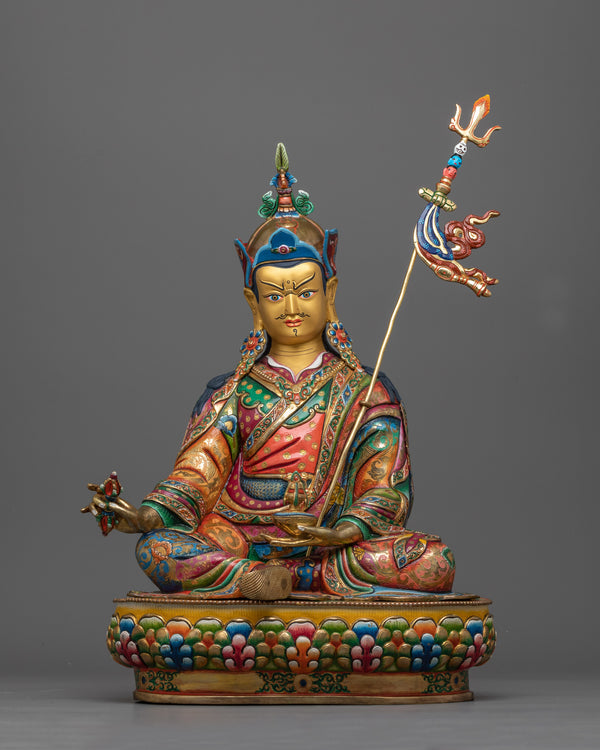 Guru Rinpoche Colorful Statue 