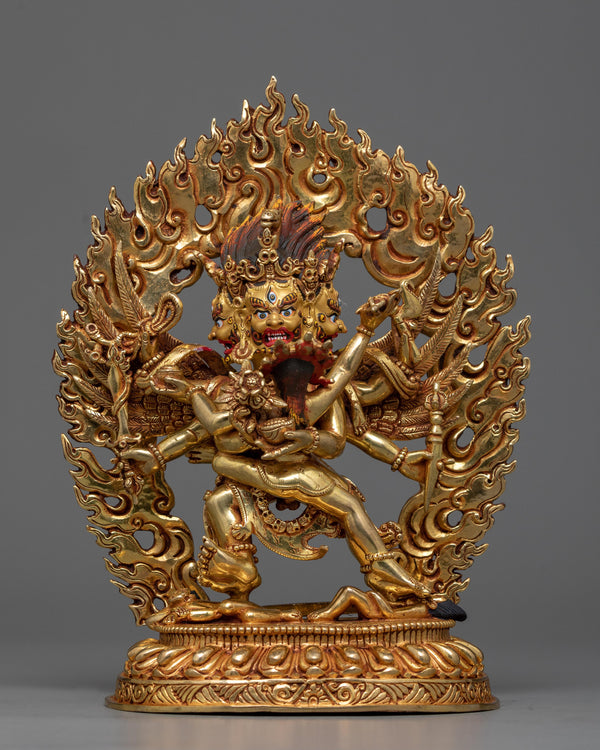 hayagriva-gilt statue