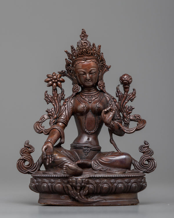 Machine made Green Tara Statue