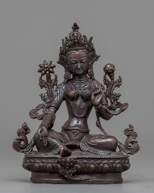 compact-green-tara-statue