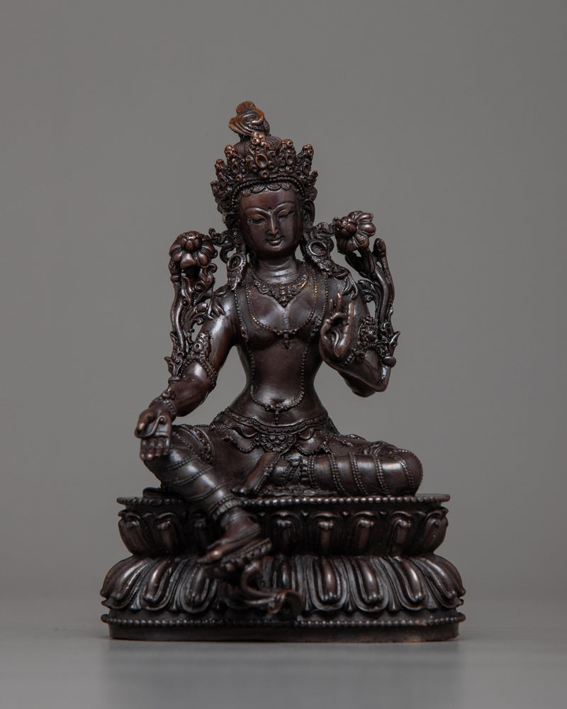 mini-green-tara statuette