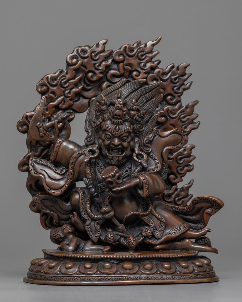 mahakala-bernagchen-chocolate oxidized sculpture