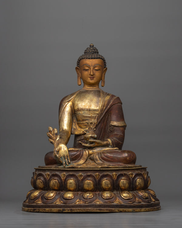 medicine-buddha-gold-gilded-antique-touch