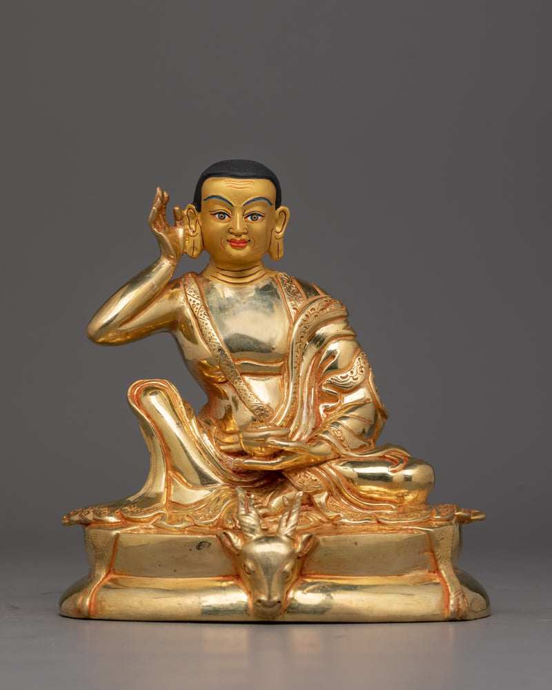 24K Gold Gilded Milarepa Yogi | Tibetan Spiritual Poets