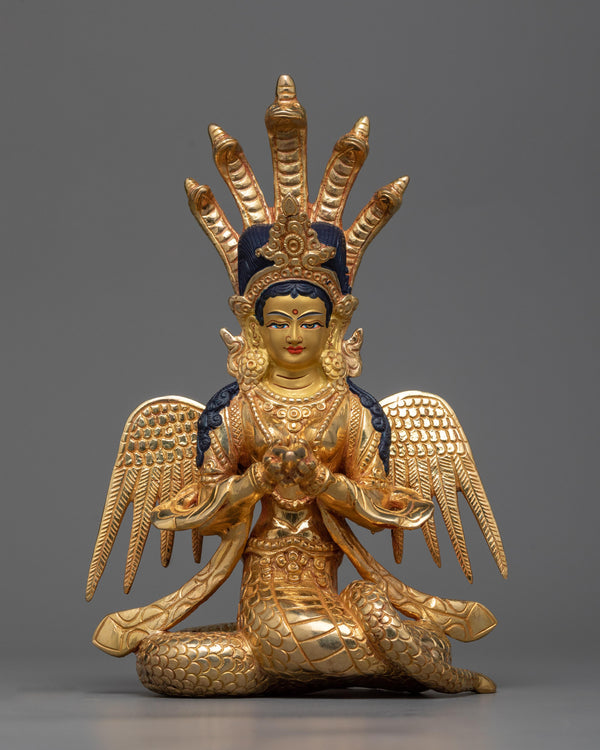 naga-kanya-gilt statue