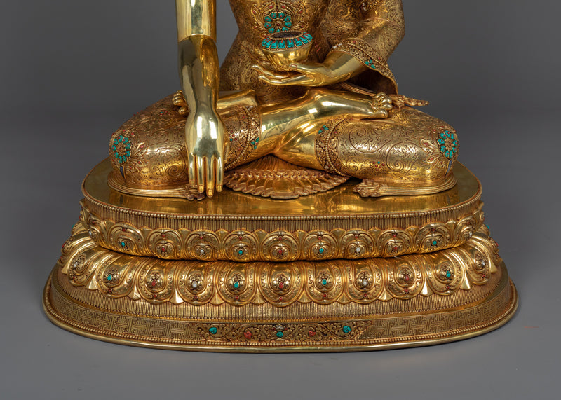 Majestic 104cm Shakyamuni Buddha Sculpture | A Collector’s Pride