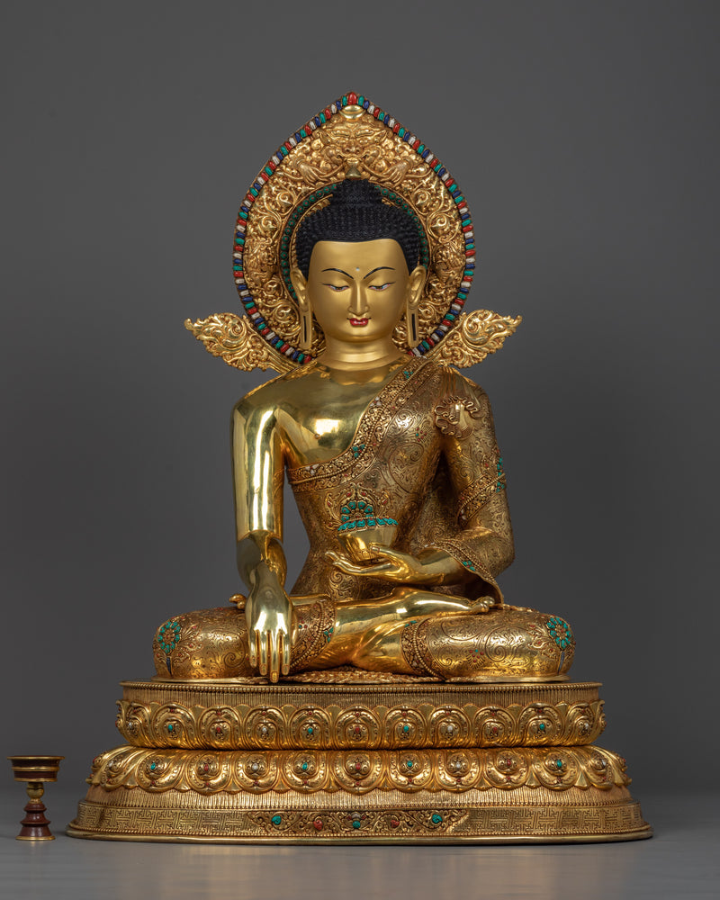 Majestic 104cm Shakyamuni Buddha Sculpture | A Collector’s Pride