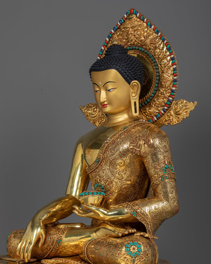 Majestic 104cm Shakyamuni Buddha Sculpture | A Collector’s Pride