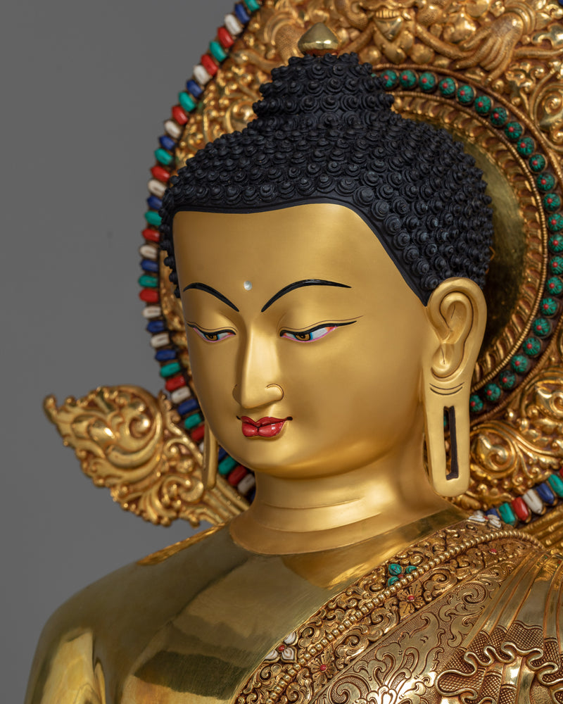 Majestic 104cm Shakyamuni Buddha Sculpture | A Collector’s Pride