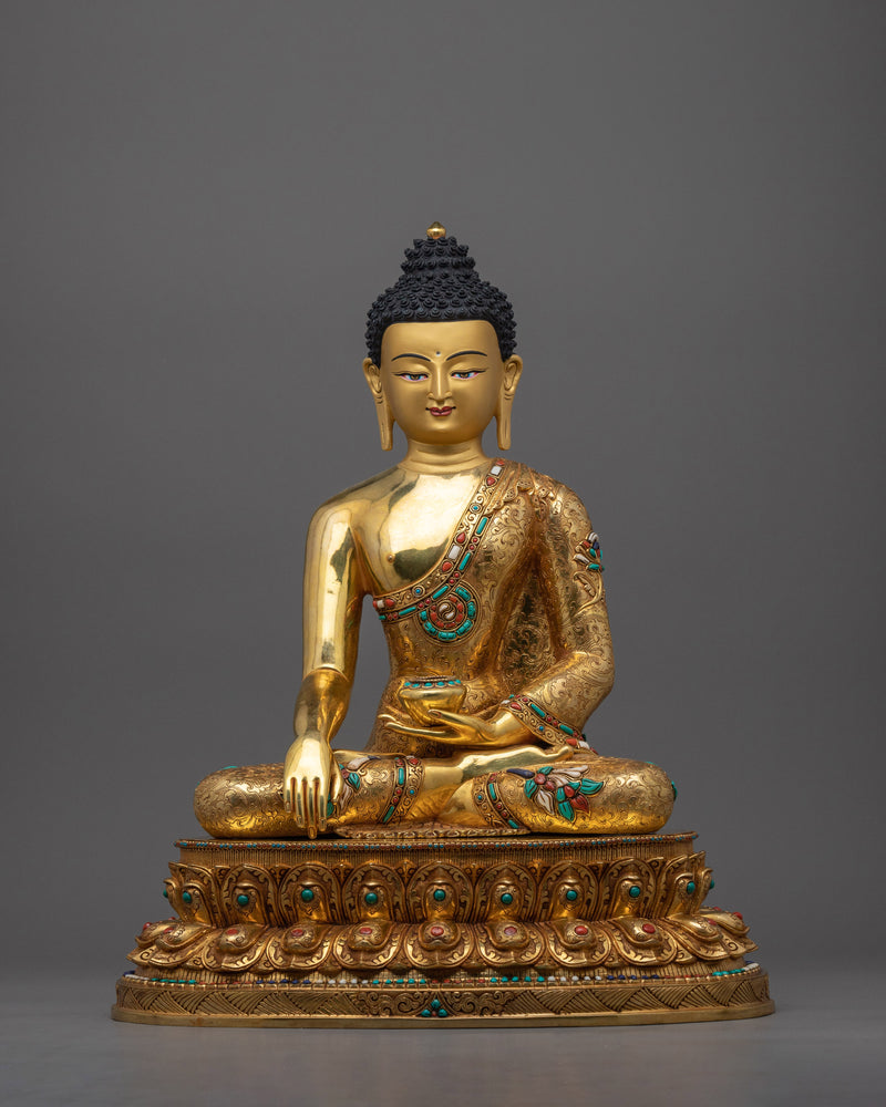 gold-gilded-shakyamuni-buddha-figurine