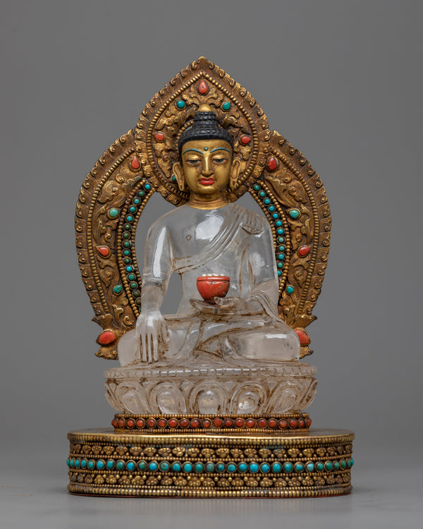 shakyamuni-buddha-crystal statue