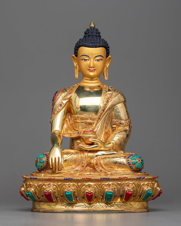 shakyamuni-buddha-gilt sculpture