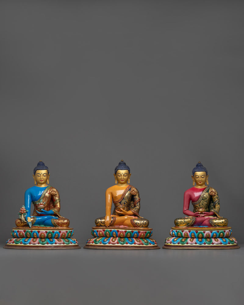 three-buddha-sculpture-set