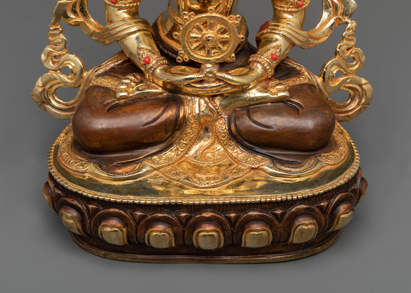 Vairocana Buddha Statue | Handmade in Century-old Nepali Tradition