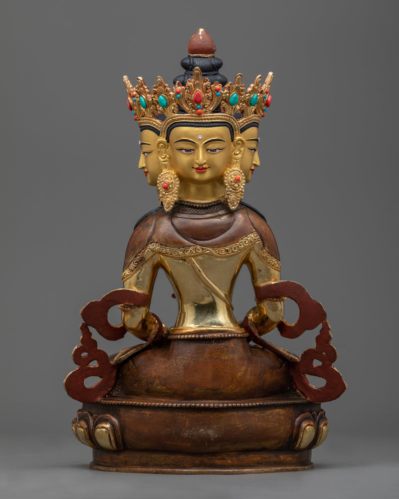 Vairocana Buddha Statue | Handmade in Century-old Nepali Tradition