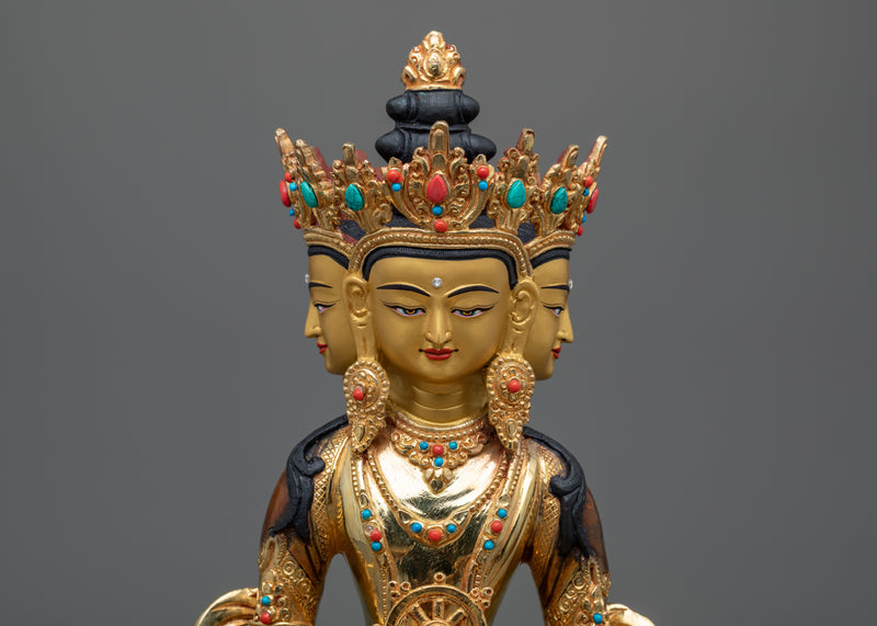 Vairocana Buddha Statue | Handmade in Century-old Nepali Tradition