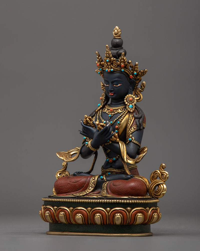 Majestic Vajradhara Buddha Figurine | The Fourth Historic Buddha in 24K Gold