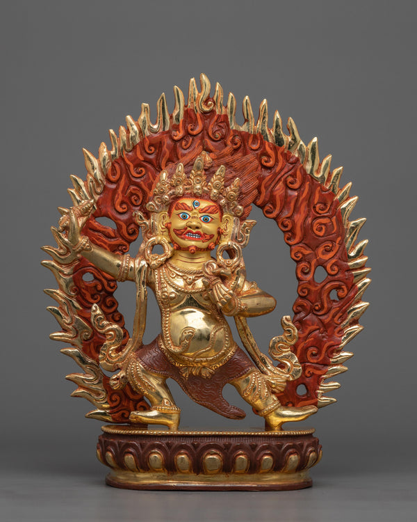 Vajrapani Gold Statue 