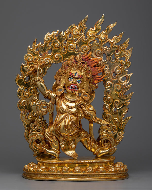 Golden Vajra Pani Statue