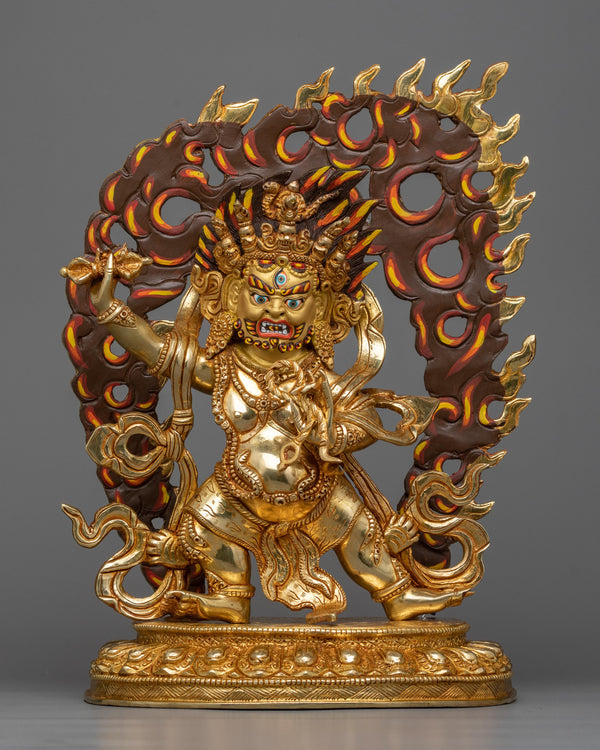 vajrapani-bodhisattva-gilt sculpture