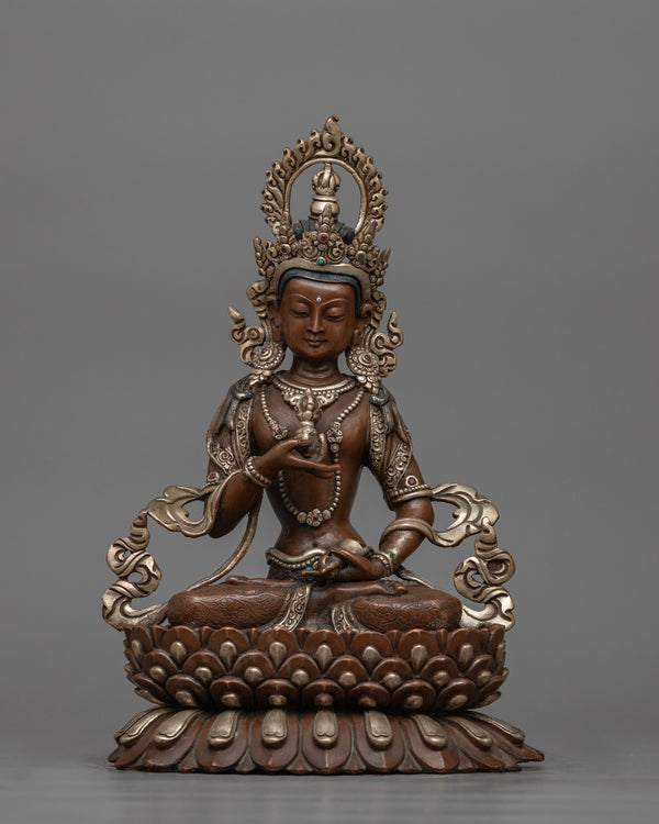 vajrasattva-26cm-silver-plated-oxidized