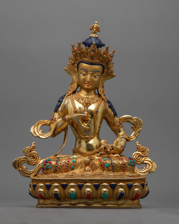 vajrasattva-gilt sculpture