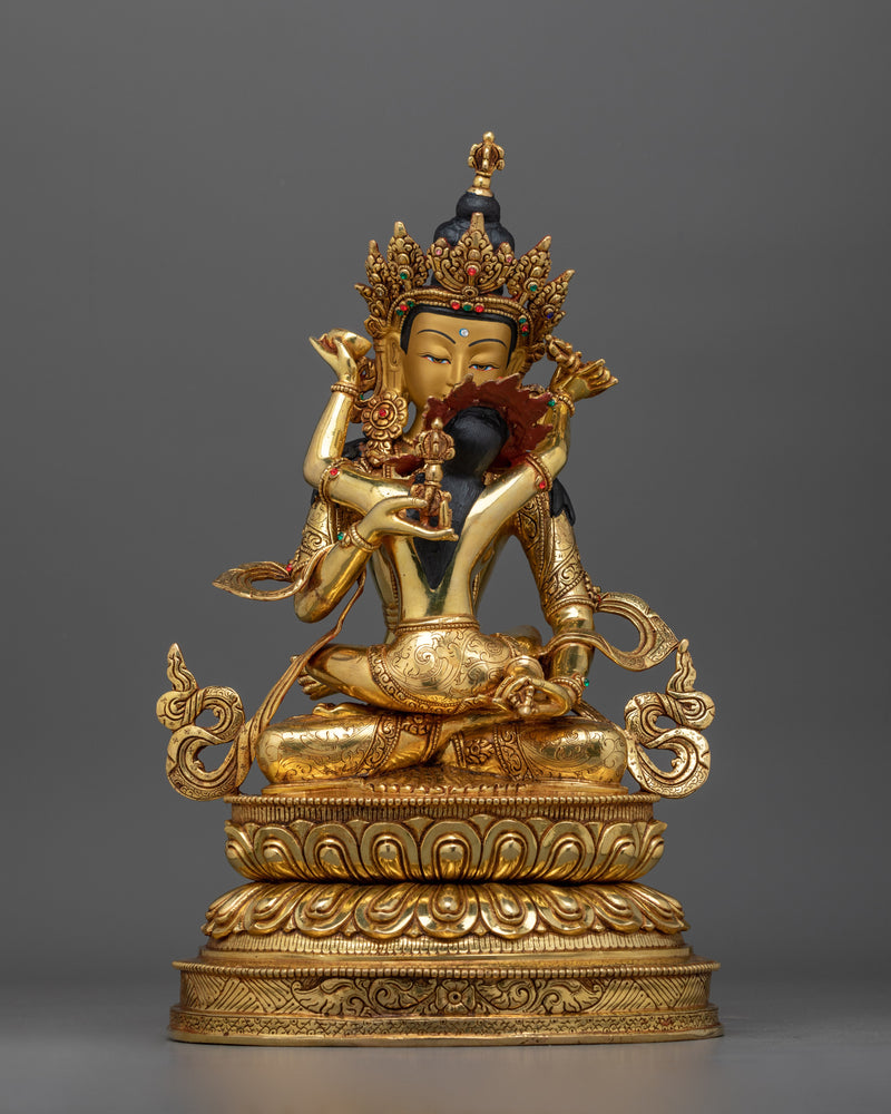 Vajrasattva with Consort Copper Statue