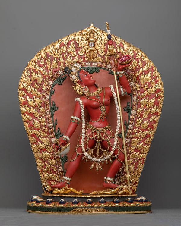 red vajrayogini sculpture