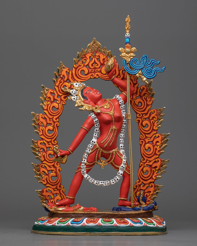 red vajrayogini-statue