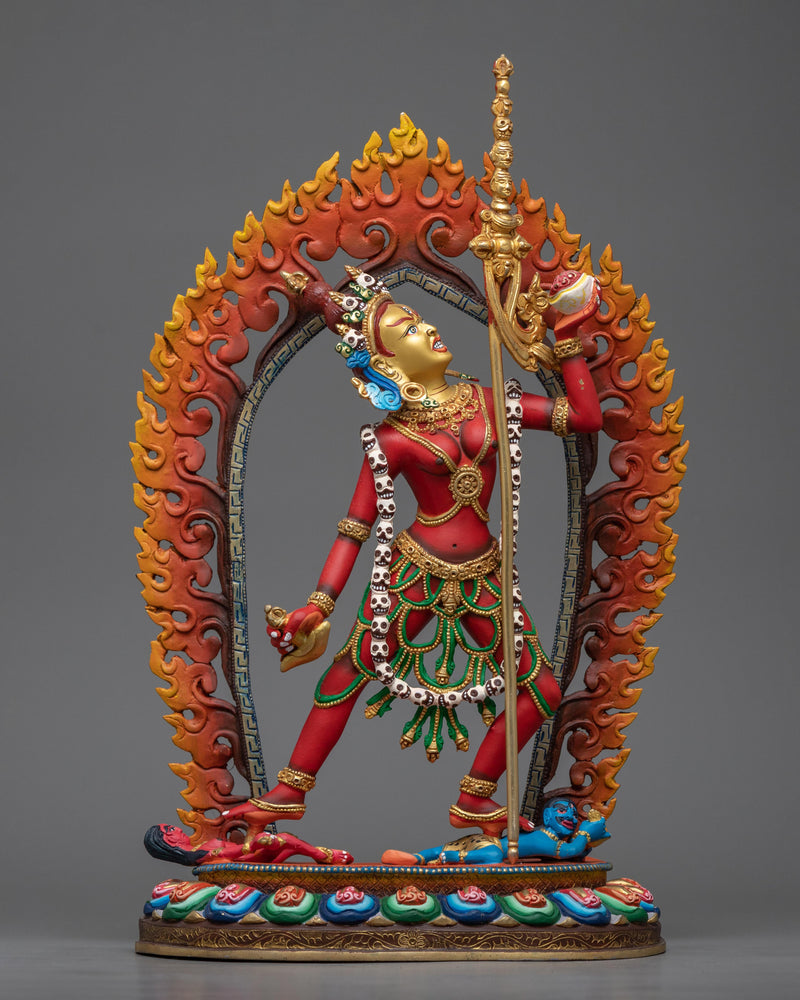 red painted naro dakini