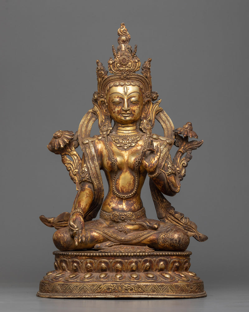 white-tara-antique statue 