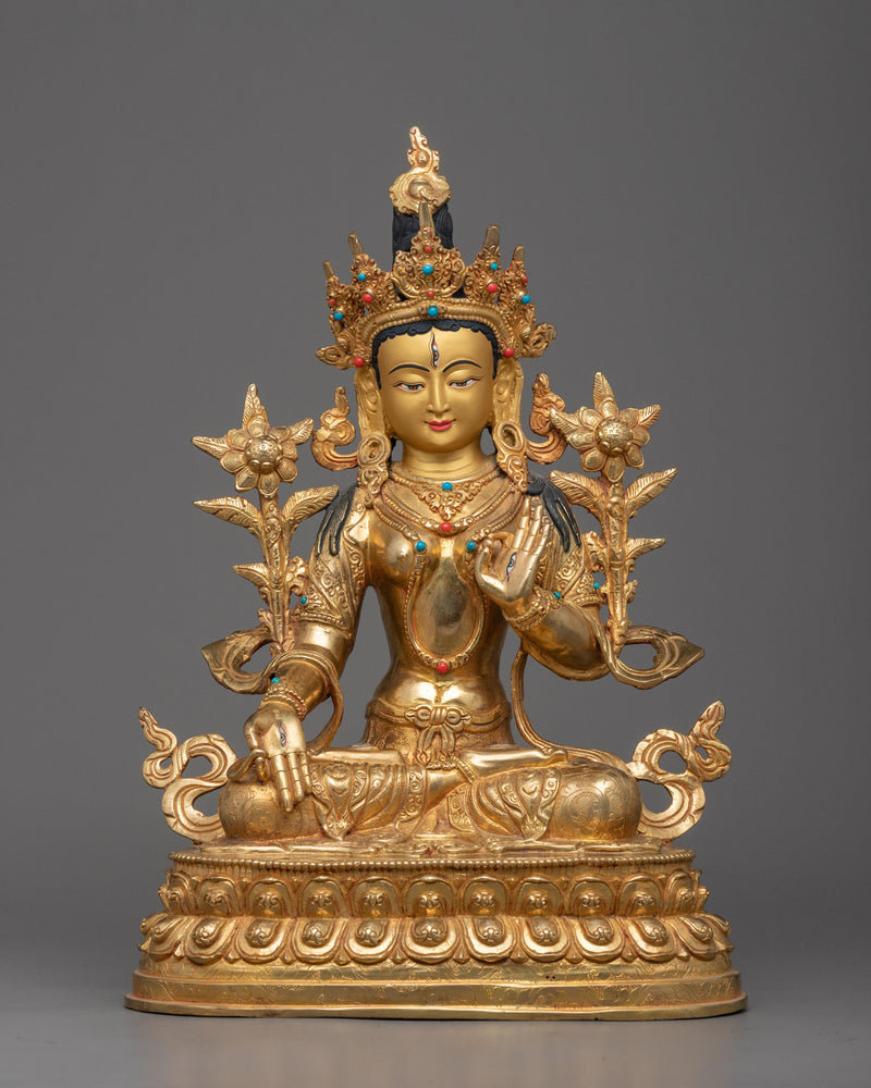 White Tara 12.9 Inches Statue 