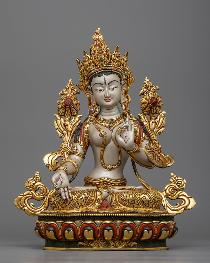 beautiful-white-tara-sculpture