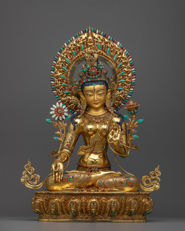 white-tara-meditation-sculpture