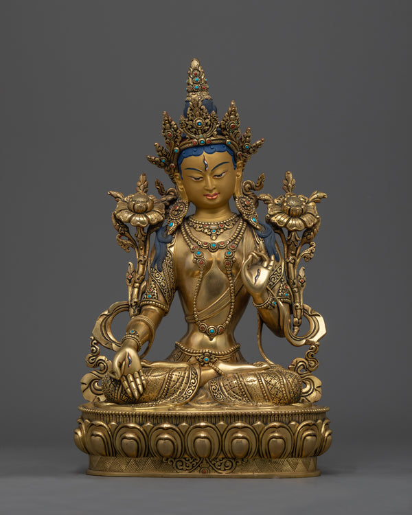 Healing Goddess White Tara Statue 