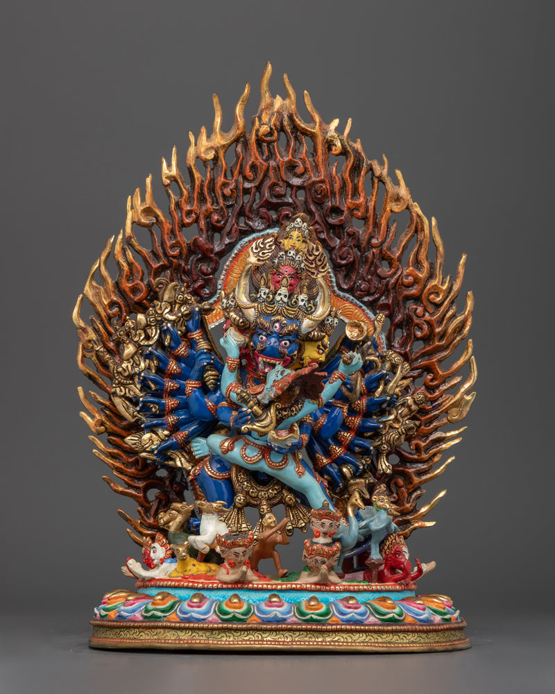 Yamantaka with Consort Statue