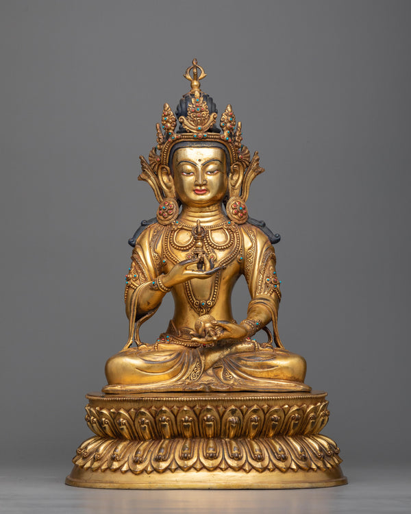 vajrasattva-gilt statue