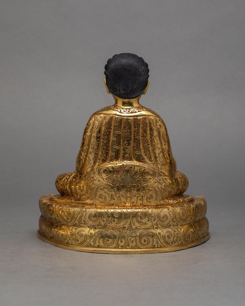 Marpa Milarepa Gampopa Statue | Gold Gilded Sculpture