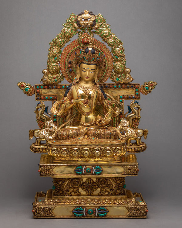 Vajrasattva with throne